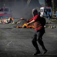 Palestinian rock throwing