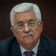 Palestinian president Mahmoud Abbas