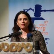 Justice Minister Ayelet Shaked