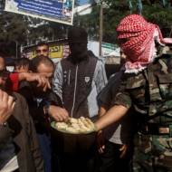 Palestinians celebrate attack