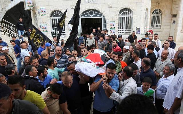 Palestinian terrorist funeral