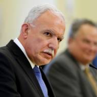 Palestinian foreign minister Riyad Al-Maliki