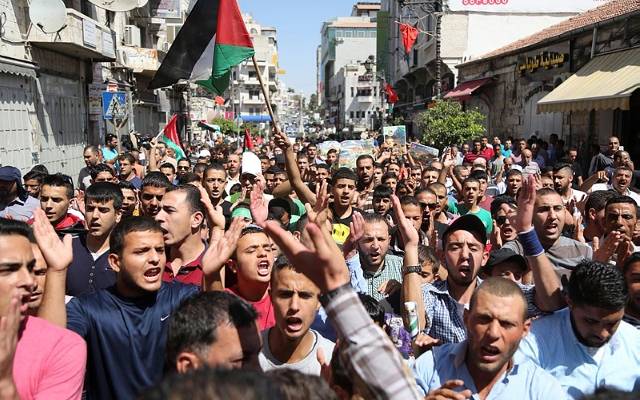Palestinian protesters