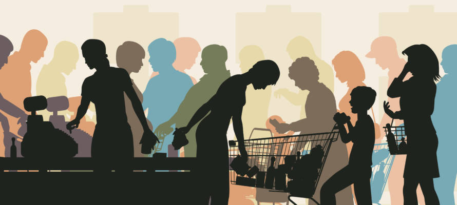 supermarket queue