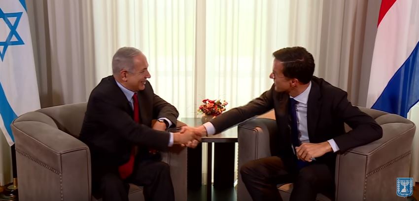 Netanyahu and Rutte