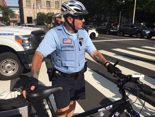 Philadelphia Policeman Nazi tattoo