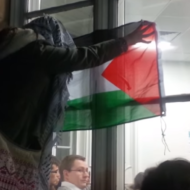 Anti-Israel protest London campus