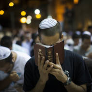 Praying at the Kotel