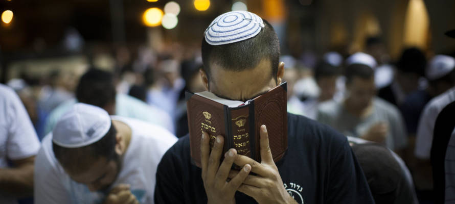 Praying at the Kotel