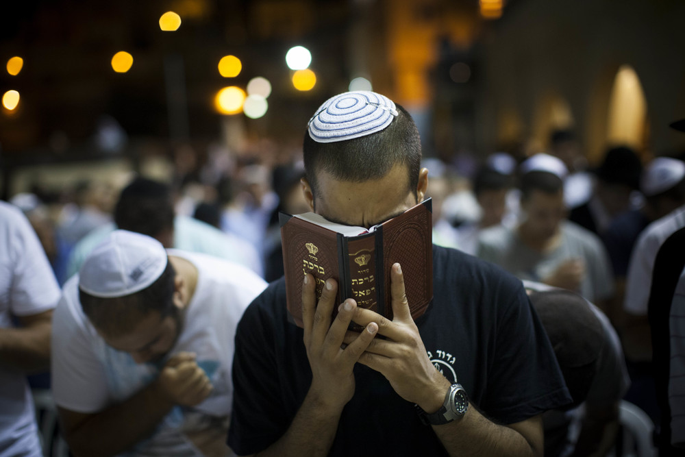 Praying at the Kotel
