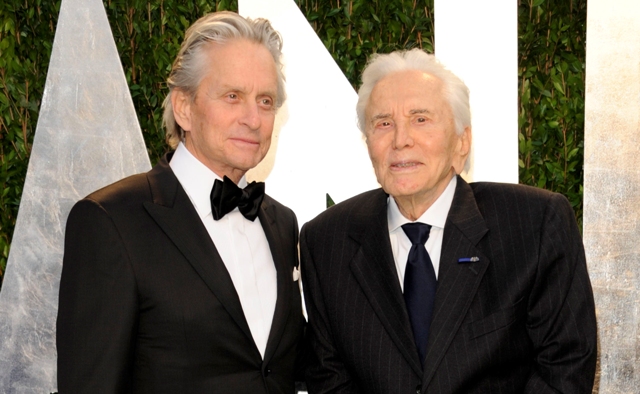 Michael and Kirk Douglas