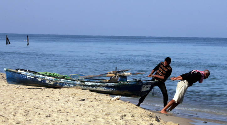 Palestinian fishermen