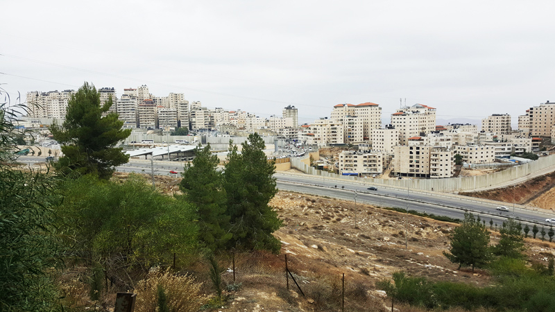 illegal Palestinian construction near Jerusalem