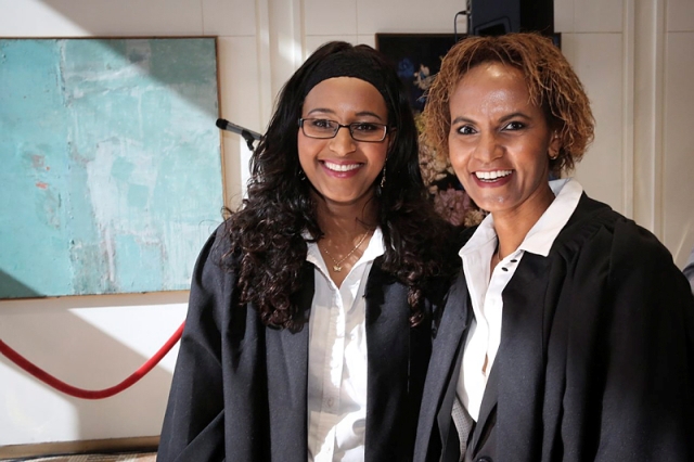 New Ethiopian judges Esther Tapta Geradi and Adenko Sabhat Haimovich