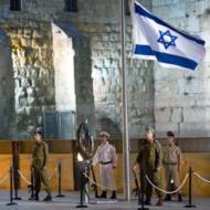 IDF soldiers at the Kotel