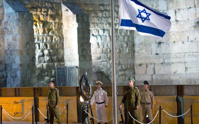 IDF soldiers at the Kotel