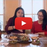 Chinese sample Israeli food