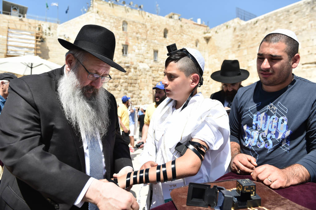 Bar Mitzvah for orphaned boys in Jerusalem