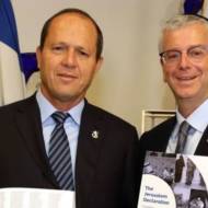 Michael Gerbitz and Nir Barkat