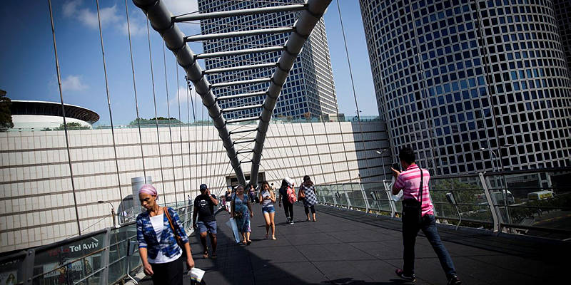 Azrieli towers in Tel Aviv