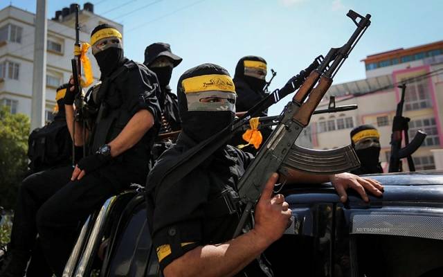 Hamas terrorists in Gaza