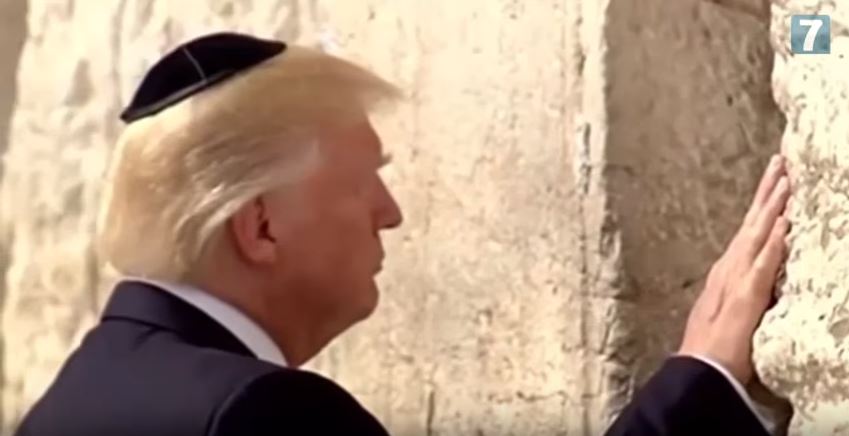 trump at western wall