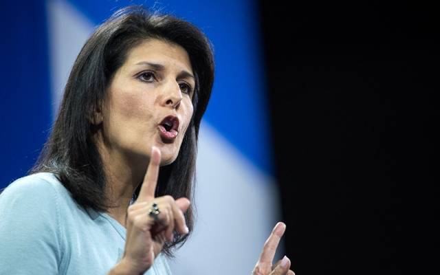 US Ambassador to the UN Nikki Haley