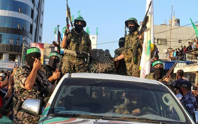 Hamas terrorists in Gaza
