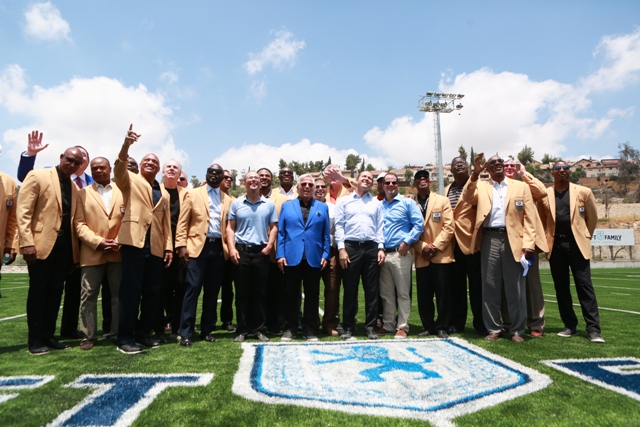 Robert Kraft and Mayor Nir Barkat