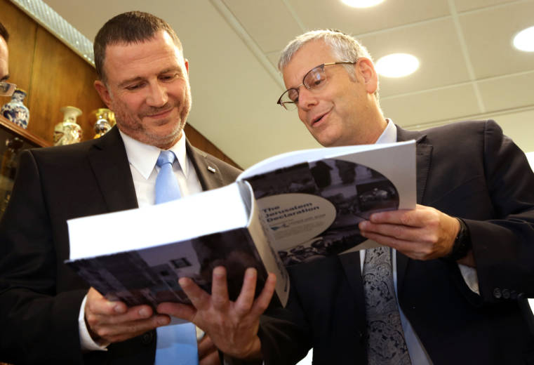 Israeli Knesset Speaker Yuli Edelstein and UWI Founder Michael Gerbitz
