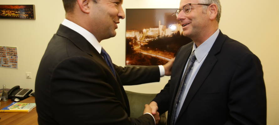 Israeli Education Minister Naftali Bennett and UWI Founder Michael Gerbi