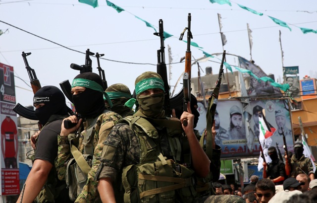 Hamas terrorists in Gaza