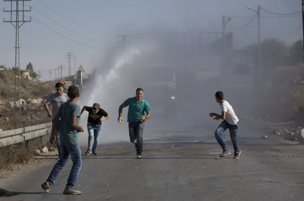 Rock-throwing