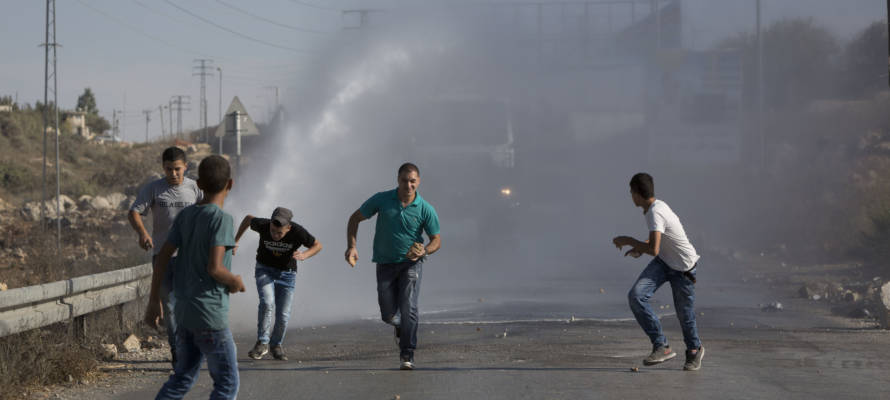 Rock-throwing