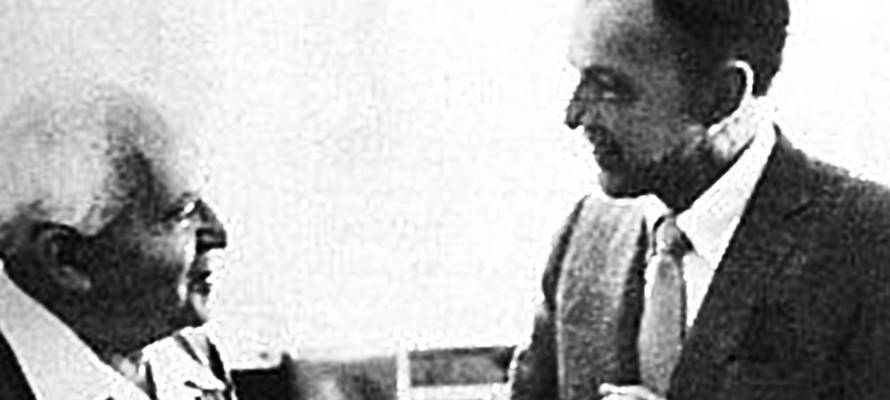 David Ben-Gurion and Frank Sinatra in 1962