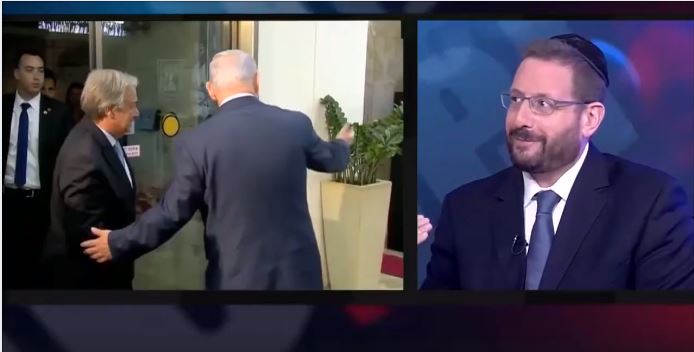 Dov Lipman, Guterres, Netanyahu