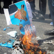 Palestinians protest Kushner