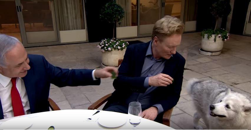 Netanyahu and Conan B'Brien