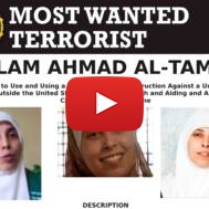 FBI poster for terrorist Ahlam Tamimi (FBI via AP).