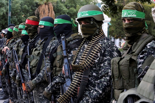 Hamas terrorists in Gaza