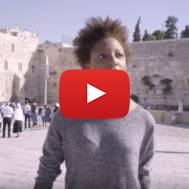 Chloe Valdary in Jerusalem