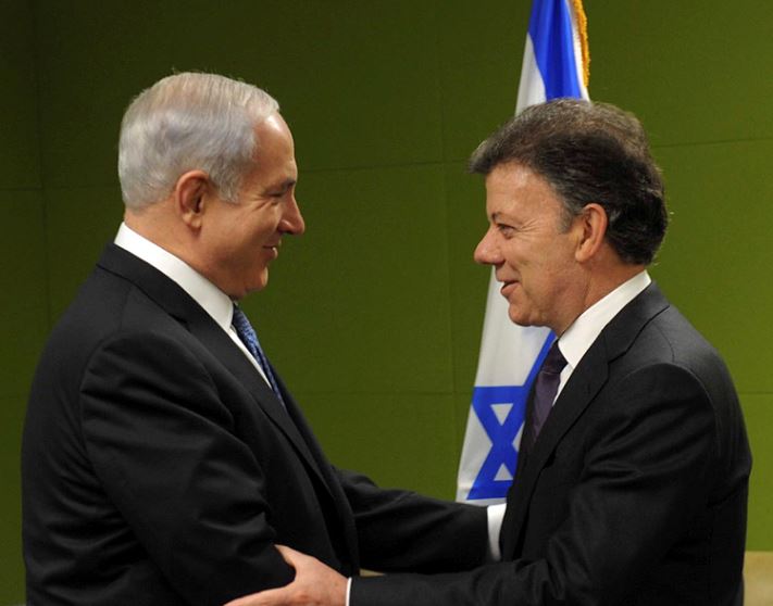 Netanyahu and Santos