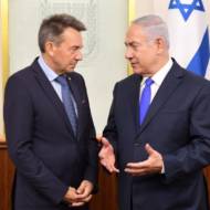PM Netanyahu and ICRC President Peter Maurer