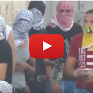 Palestinian rioters