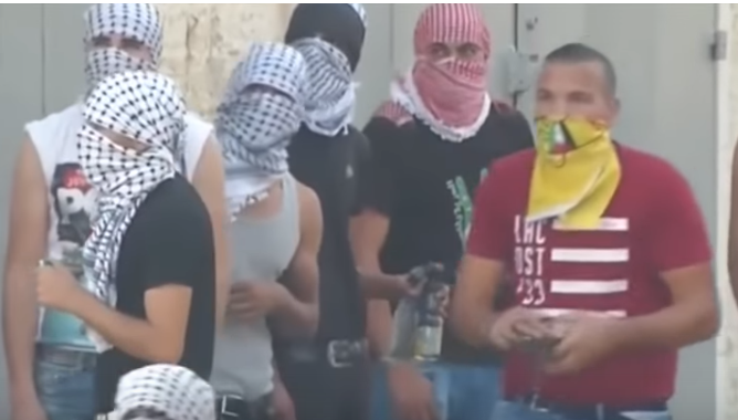 Palestinian rioters