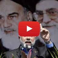 Hamas terrorist organization leader Ismail Haniyeh in Iran. (AP Photo/Vahid Salemi)