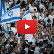 Israeli flag celebrate