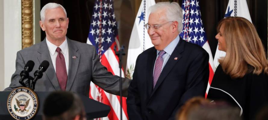 Donald Trump, Mike Pence, David Friedman, Elizabeth Cook