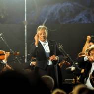 Zubin Mehta leads the Israel Philharmonic orchestra (Yossi Zelgier/Flash90)