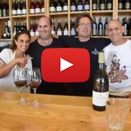 Israeli singer Noa Nini (L) visits Kishorit winery. (courtesy)